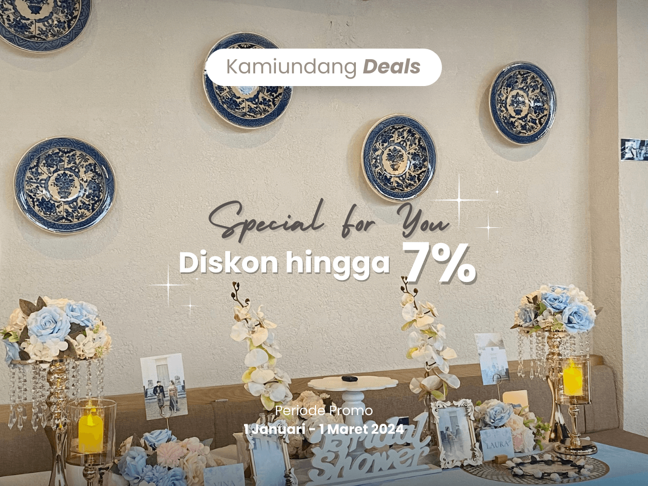 Promo Diskon 7% untuk Paket Bridal Shower